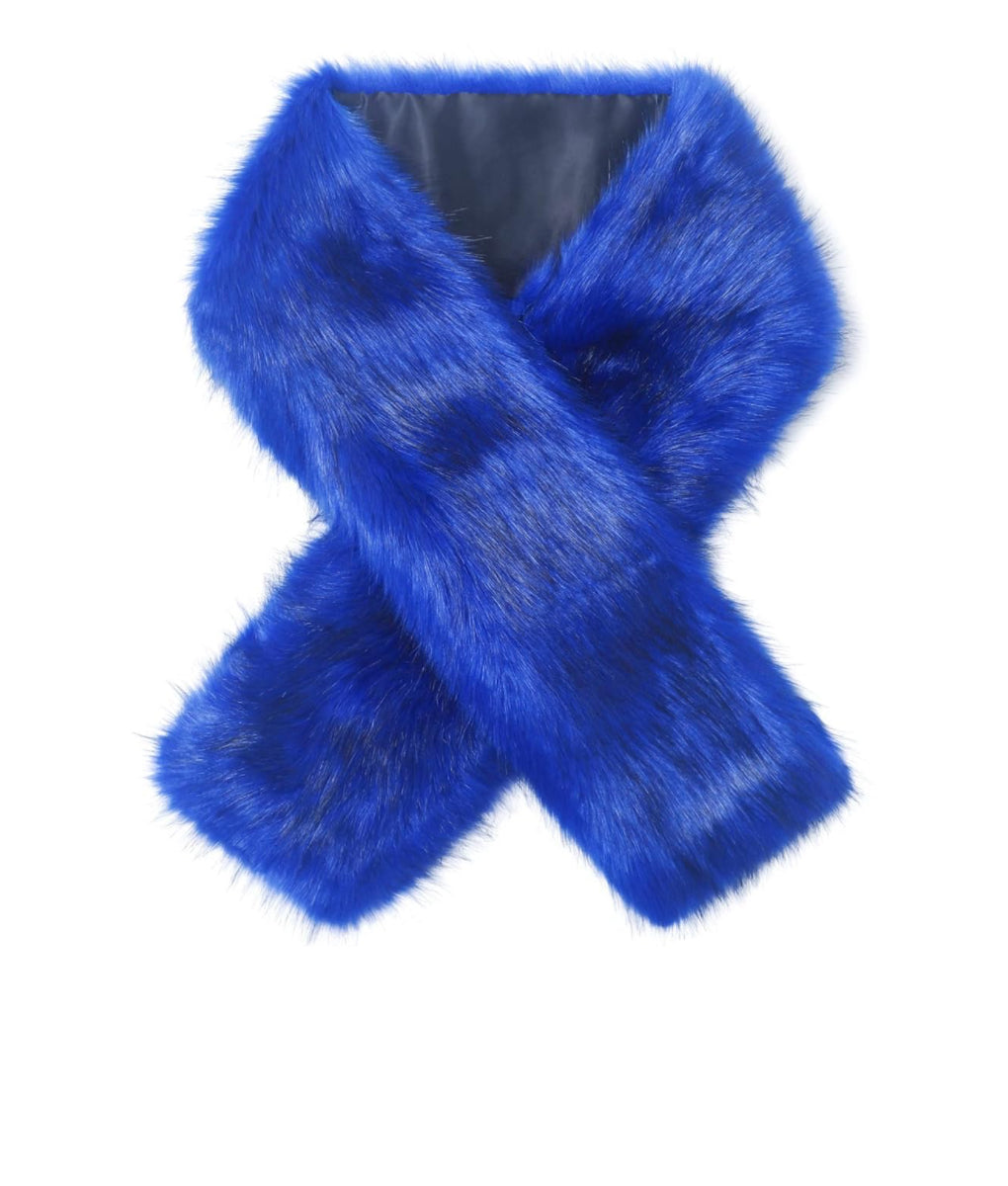 Blueberry Faux Fur Stole