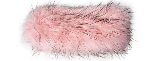 Powder Pink Fur Head Wrap