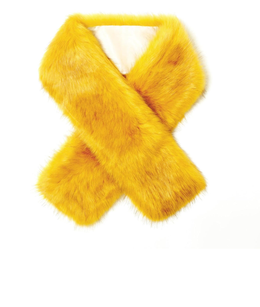 Sunflower Faux Fur Stole