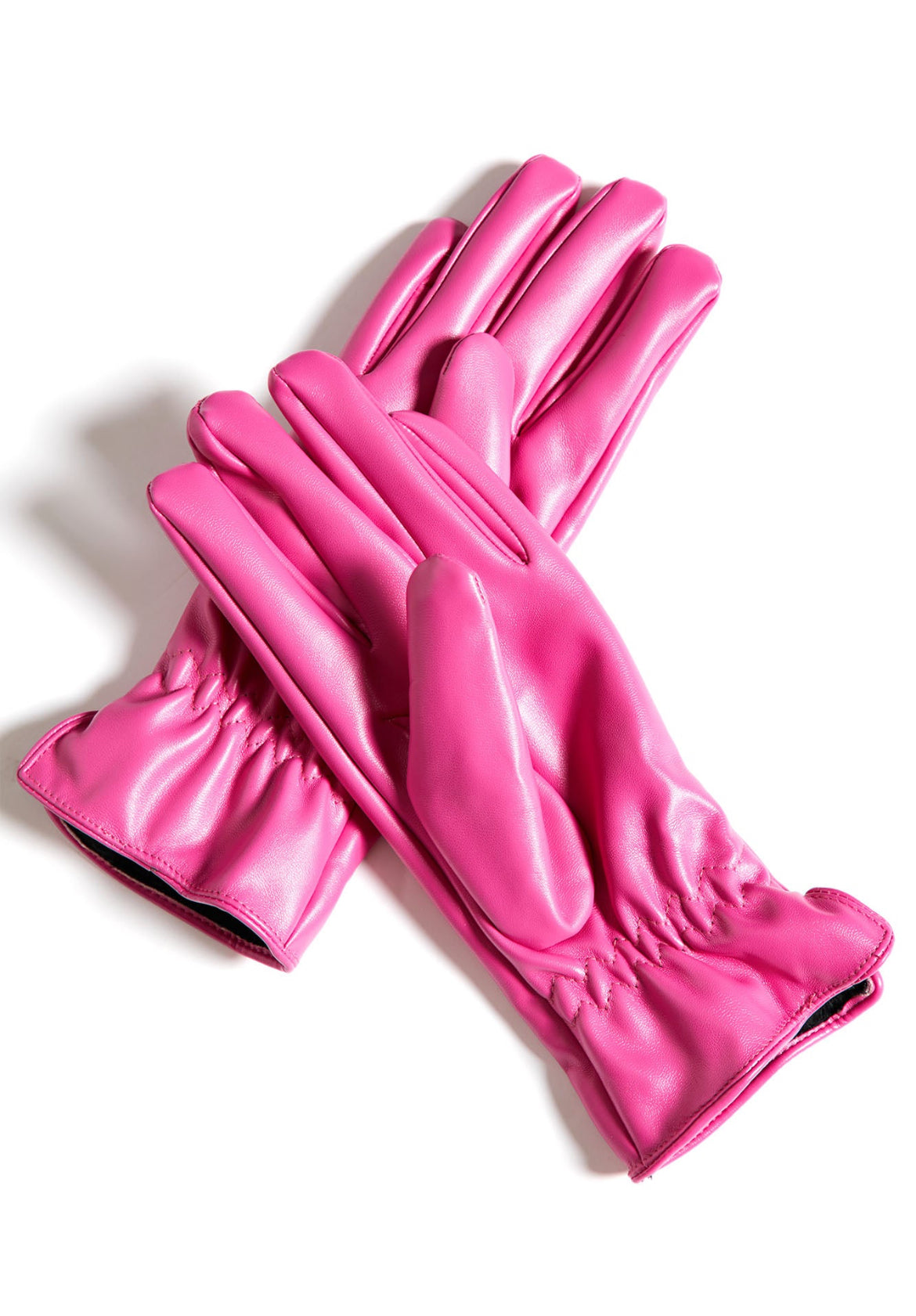 Passion For Pink Leather Gloves