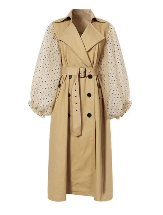 Polka My Puff Sleeve Trench